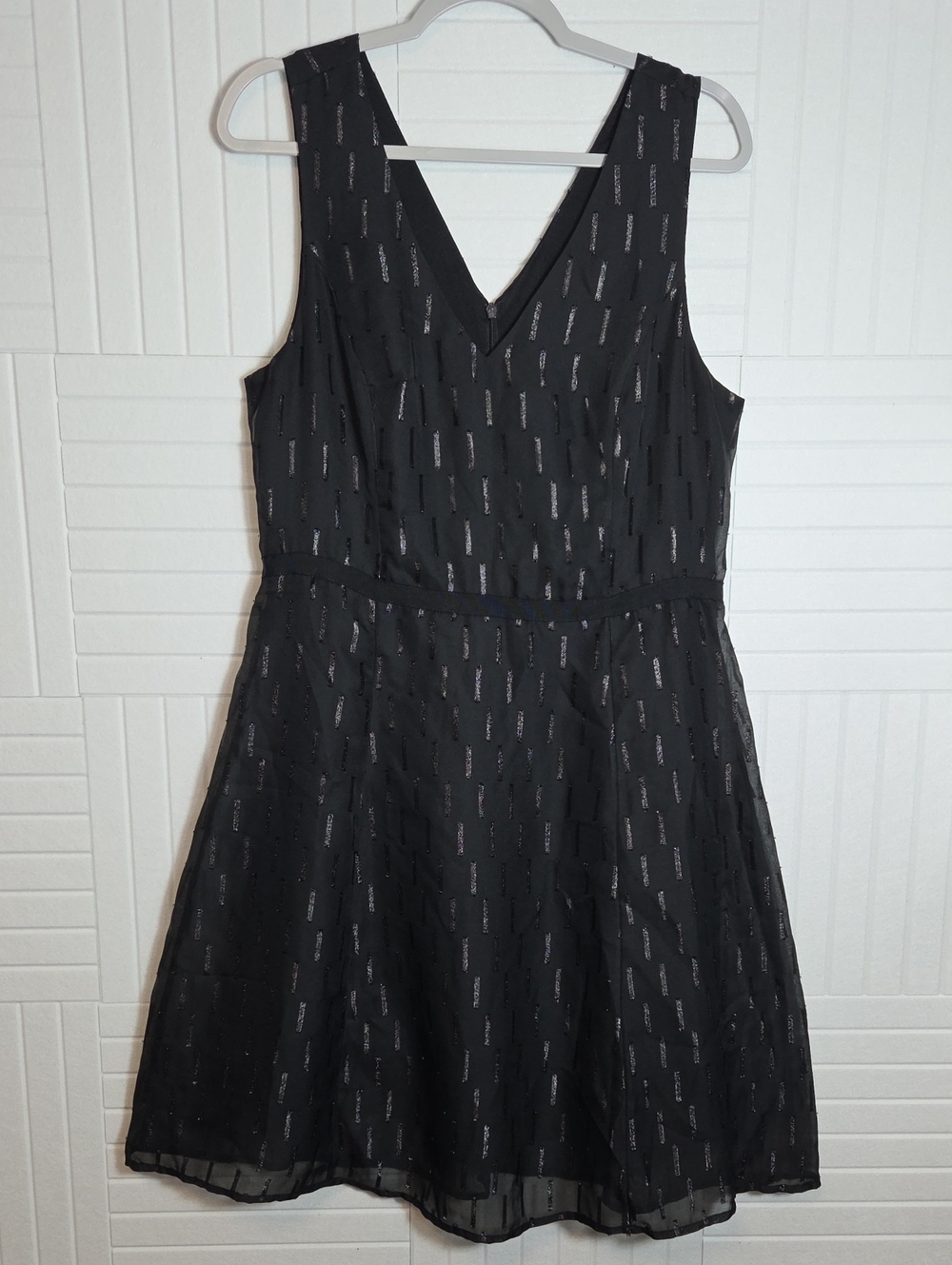 Banana Republic Black Sleeveless Chiffon Cocktail Dress Size 14